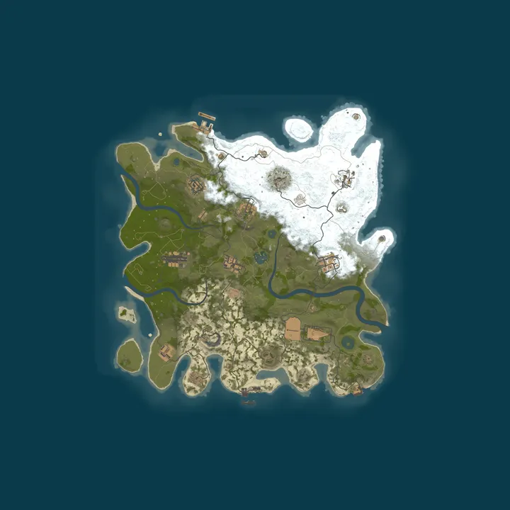 Map of Lone Wolf Sanctuary | SOLO/DUO | BI-Weekly | Next Wipe 6 August