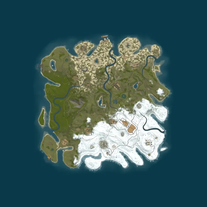Map of Rust::Hosted by Cybrancee.com