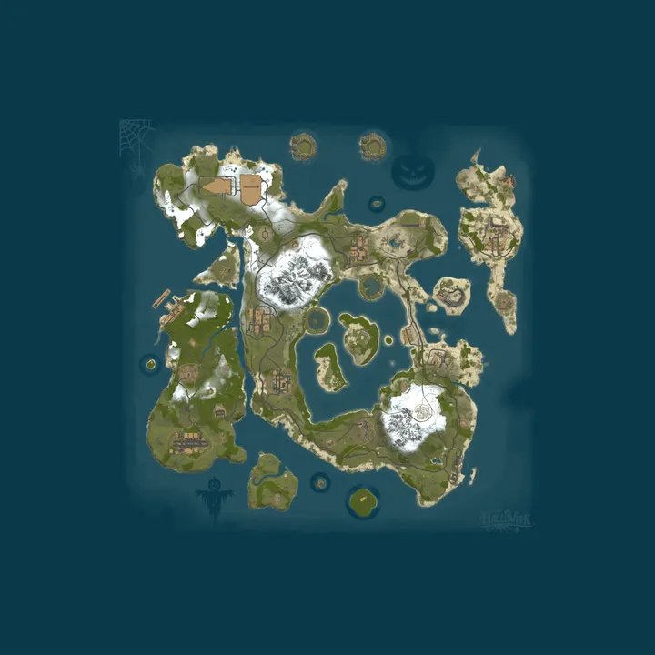Map of [EU] Royal Rust PVE 2X | Skilltree | Quests | Events | Purge