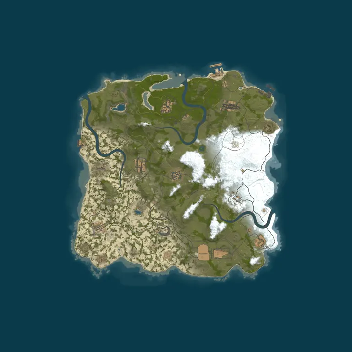 Map of RustForNoobs.com 2x Weekly AU | Solo/Duo/Trio No BP Wipes x2|