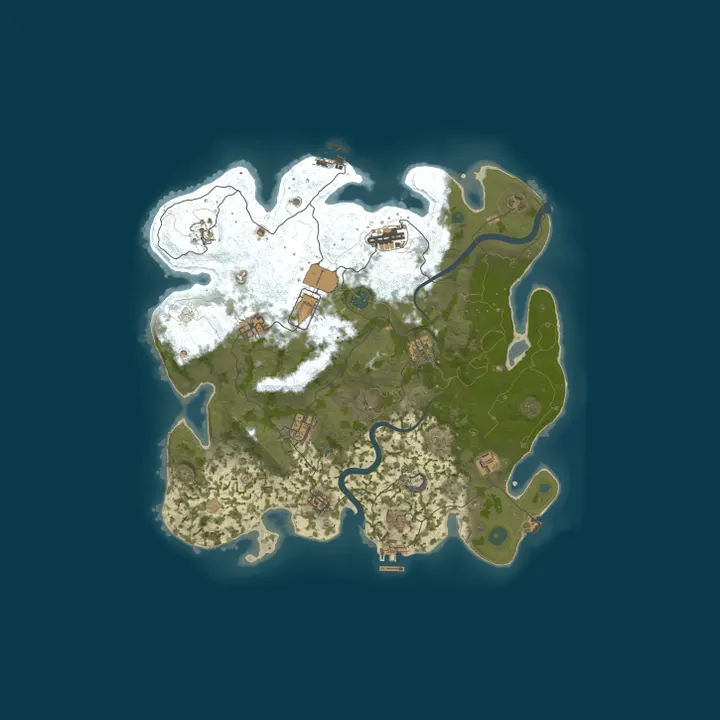 Map of Vanilla Server