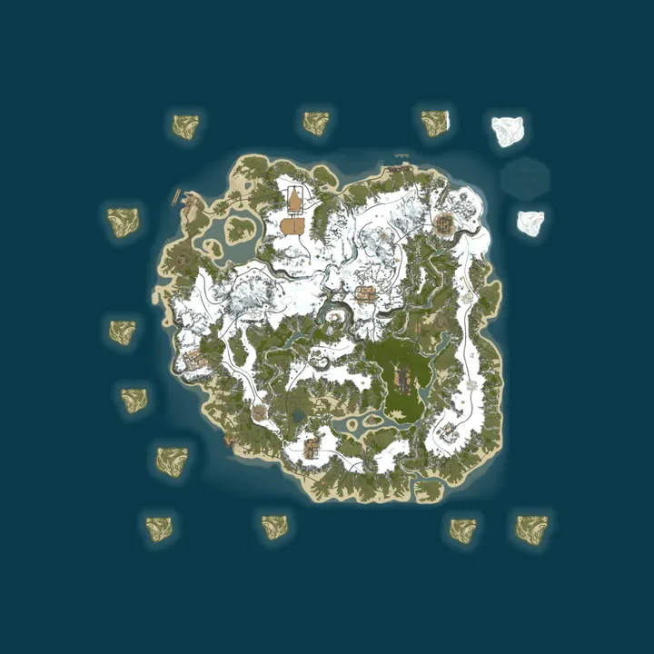 Map of Survival.RIP 1000x PvE Testserver