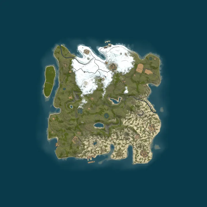 Map of [LATAM] Deep Rust | Solo/Duo/Trio/Squad | Weekly Wipe