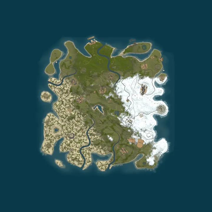 Map of A Shockbyte Rust Server
