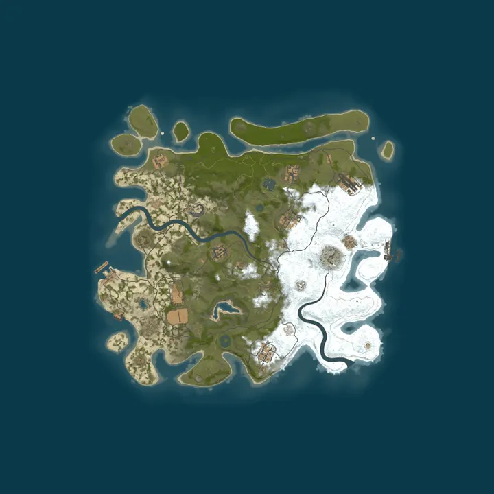 Map of [SEA] BRUNEI/MALAYSIA/INDONESIA | Rust Battleground | Biweekly 