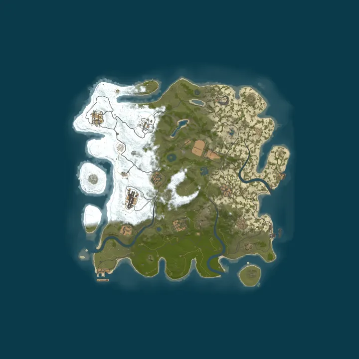 Map of CREED PVE | 500X | NO BP | KITS | SHOP | THURSDAYS
