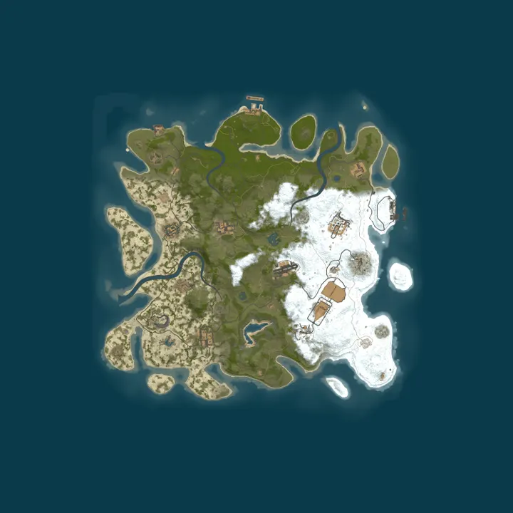 Map of MuffinRust Россия 2x для новичков