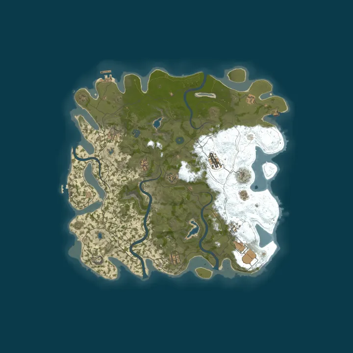 Map of SCAVENGERSHAVEN.NET 3x [Loot+|MyMini|Shop|Kits]
