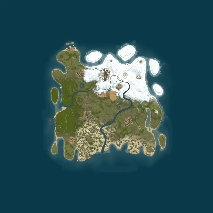 Map of High Bros Rustic - NA l 10x l Home l Kits l Modded l New Server