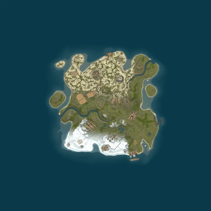 Map of Oh Shit 100x | PvP | Loot+ | Shop | Kits | Raidable Bases | Air